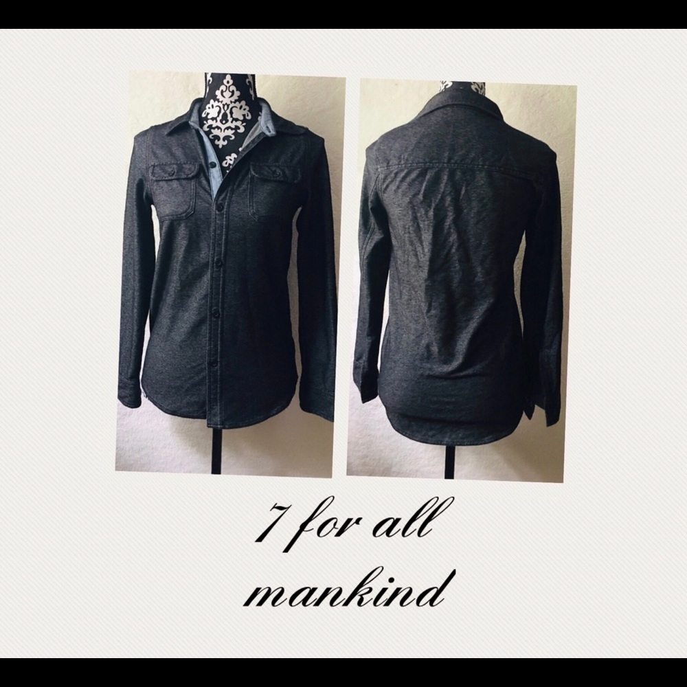 7 for all mankind size L Bottom Down shirts